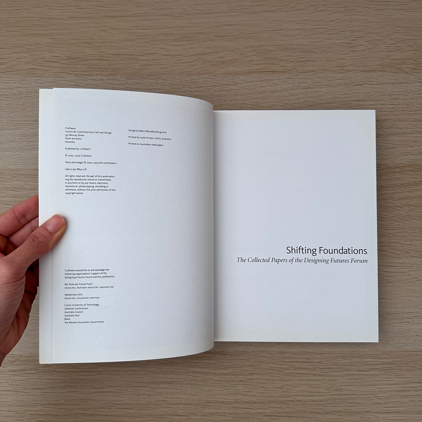 Shifting Foundations: The Collected Papers of the Designing Futures Forum | C.W.