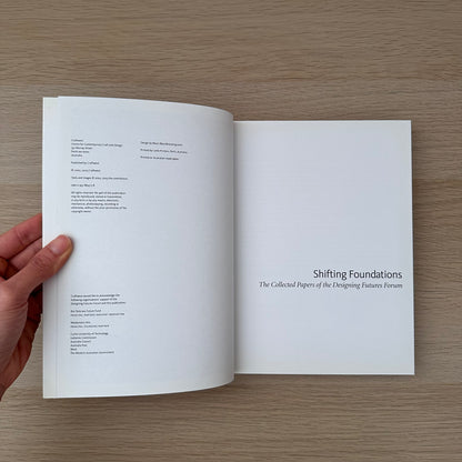 Shifting Foundations: The Collected Papers of the Designing Futures Forum | C.W.