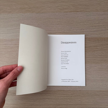 Disappearers | Art Catalogue 2009 - 2010 | Simon Gregg