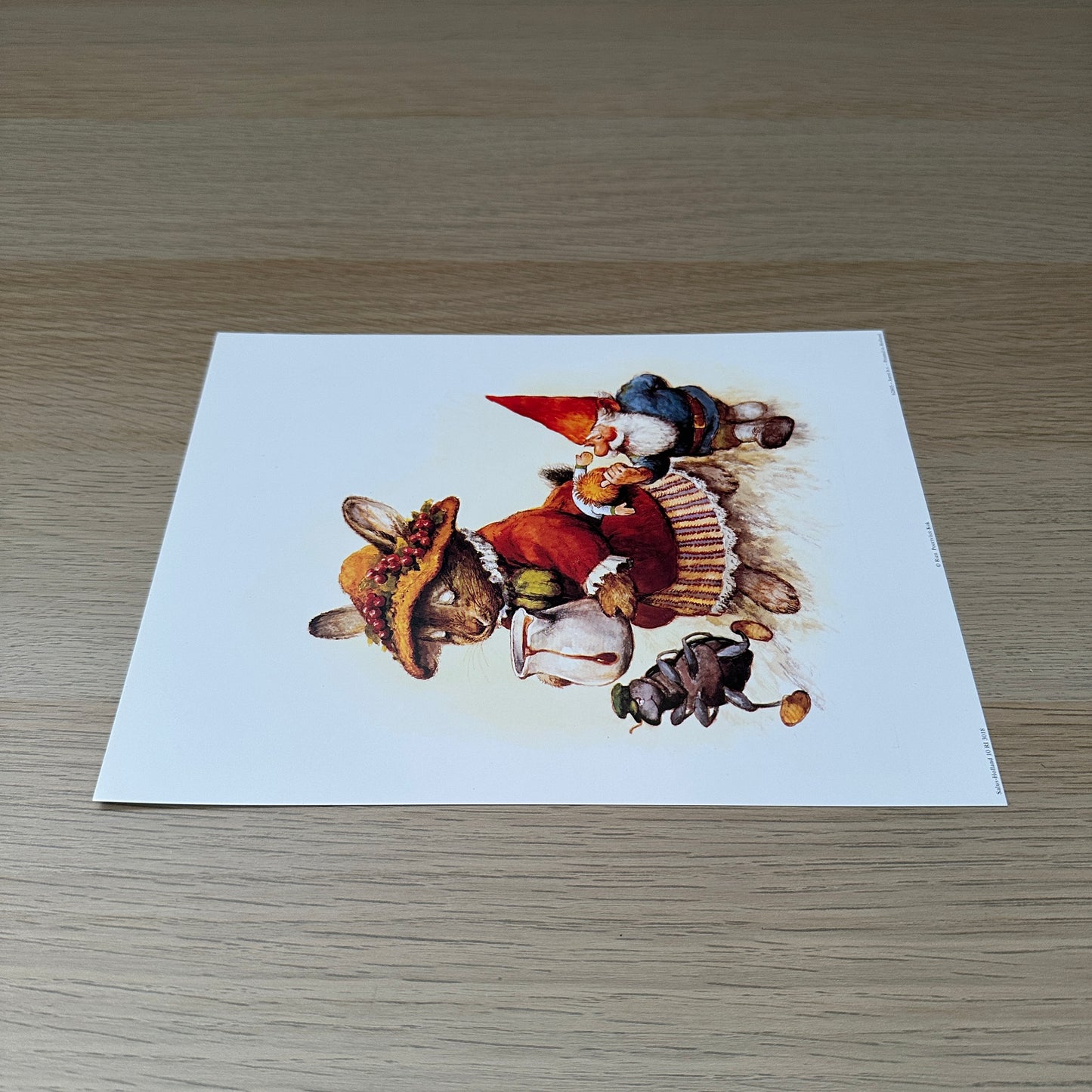 Rien Poortvliet #2 | Gnome & Rabbit | 1980s | Art Print
