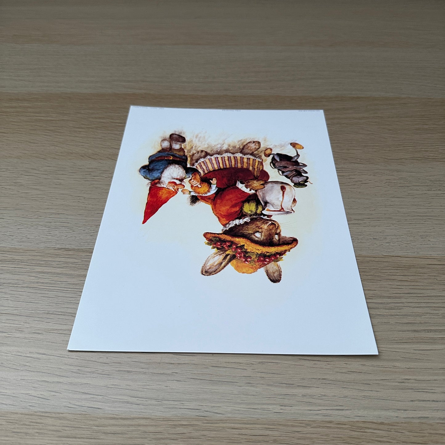 Rien Poortvliet #2 | Gnome & Rabbit | 1980s | Art Print