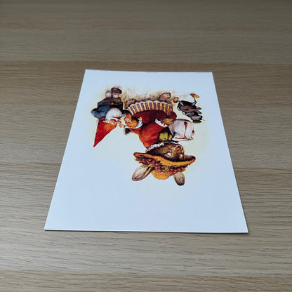 Rien Poortvliet #2 | Gnome & Rabbit | 1980s | Art Print