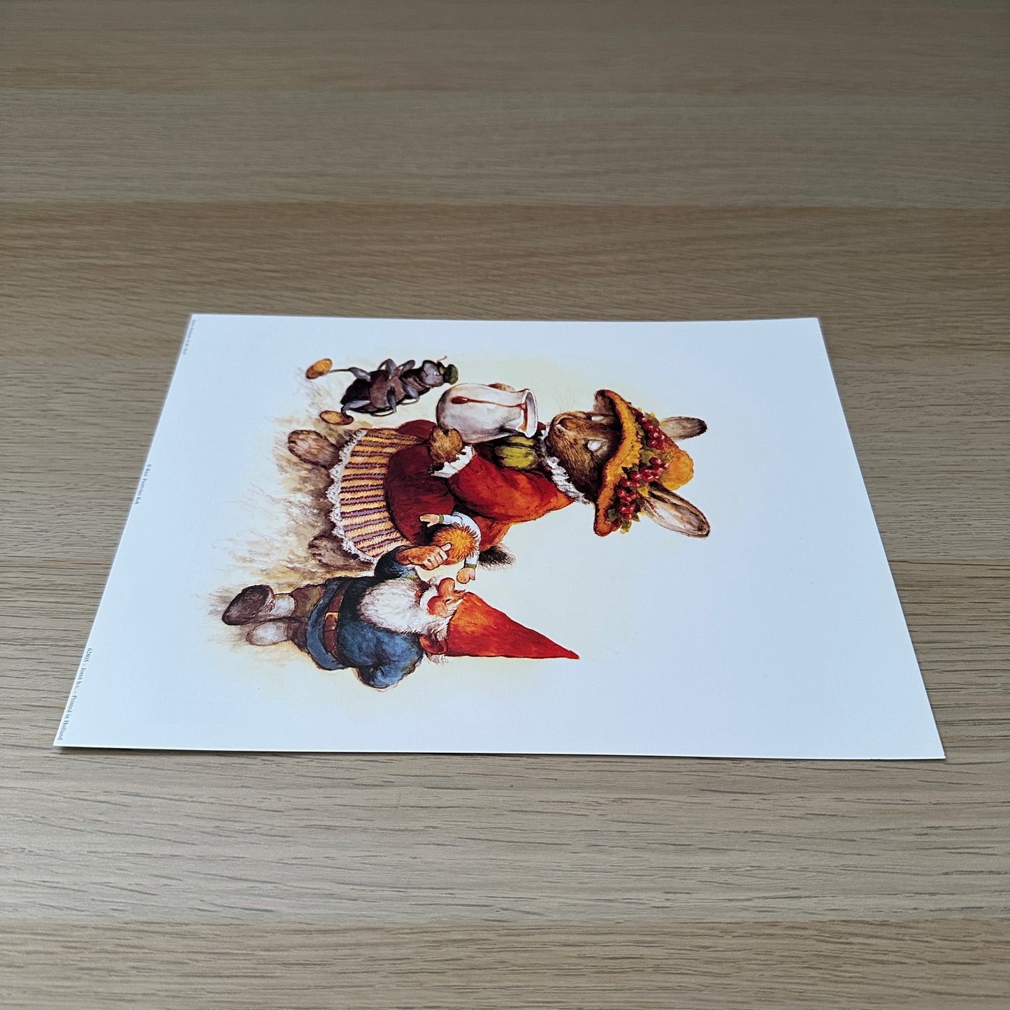 Rien Poortvliet #2 | Gnome & Rabbit | 1980s | Art Print