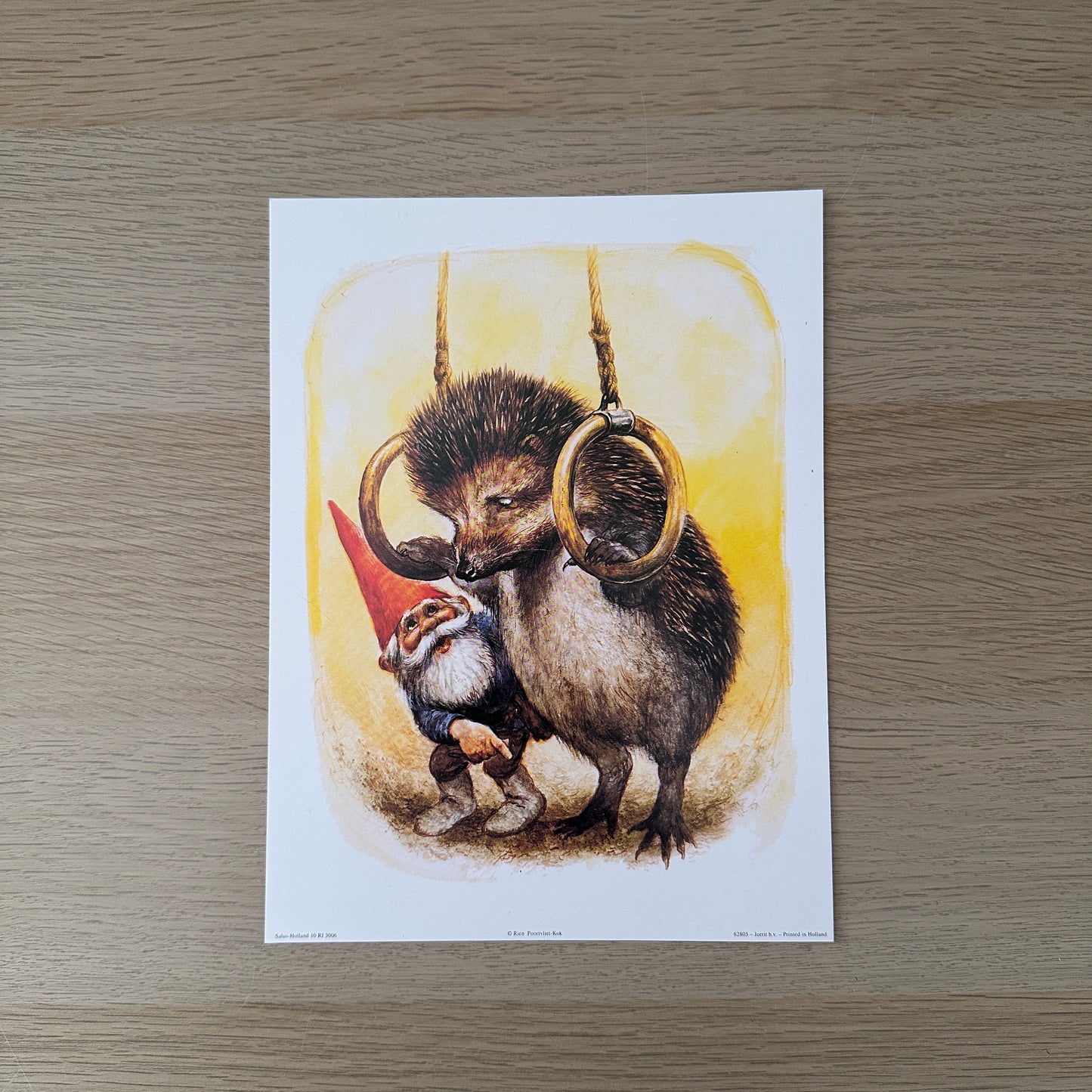 Rien Poortvliet #5 | Gnome & Porcupine | 1980s | Art Print