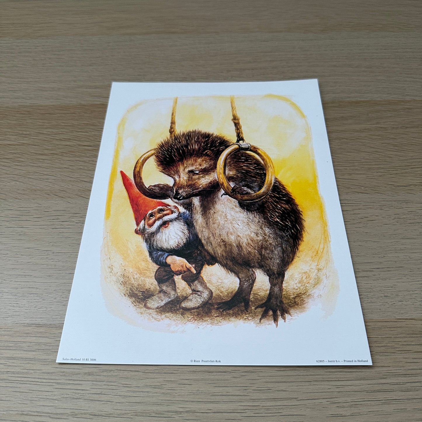 Rien Poortvliet #5 | Gnome & Porcupine | 1980s | Art Print