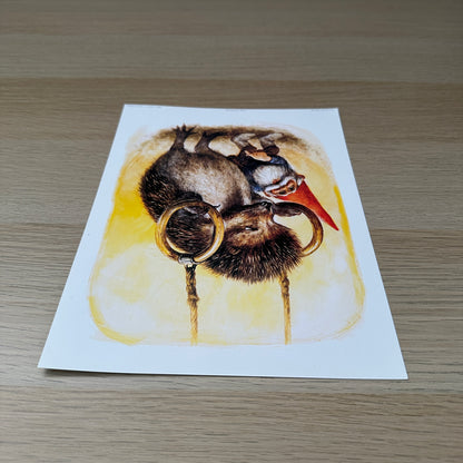 Rien Poortvliet #5 | Gnome & Porcupine | 1980s | Art Print