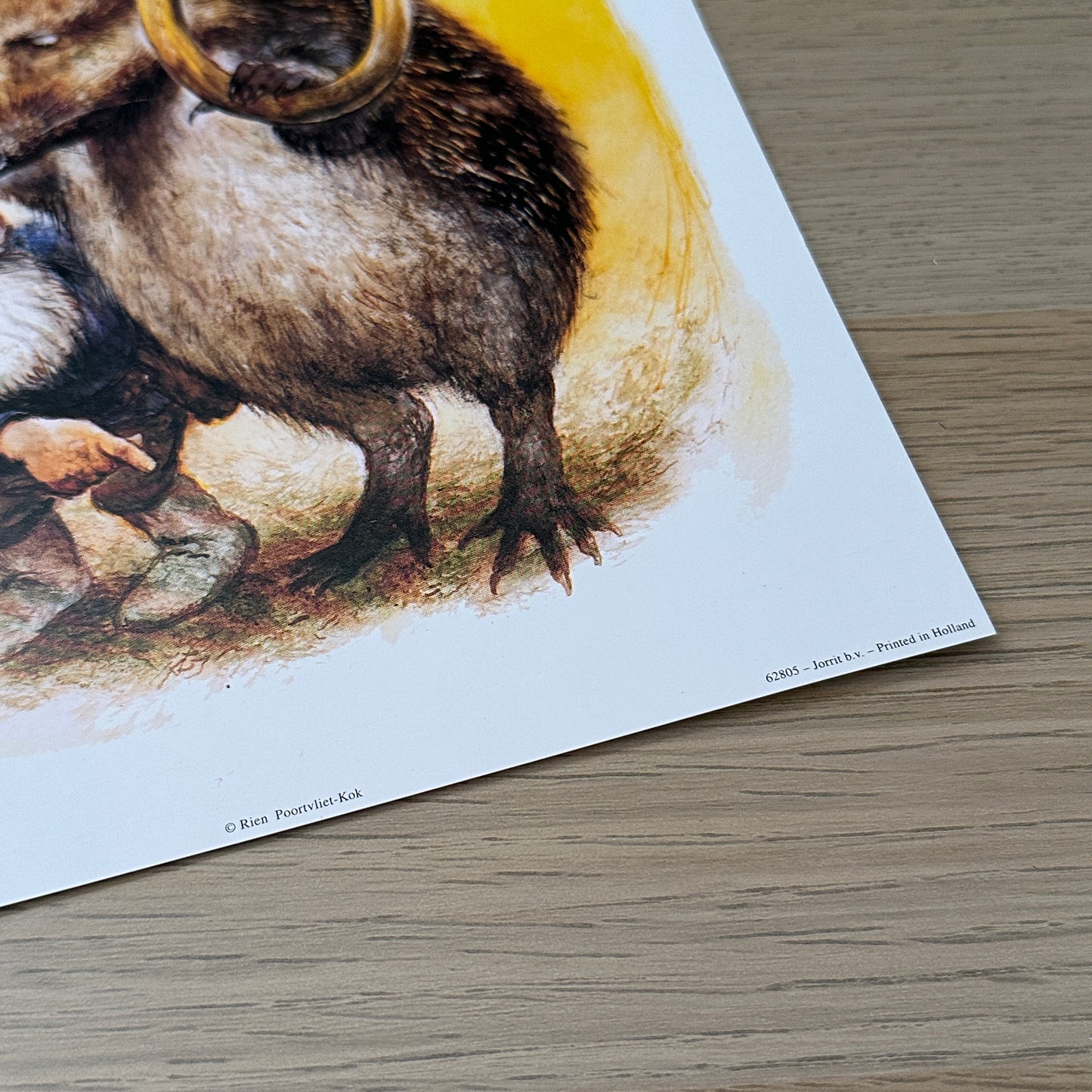 Rien Poortvliet #5 | Gnome & Porcupine | 1980s | Art Print