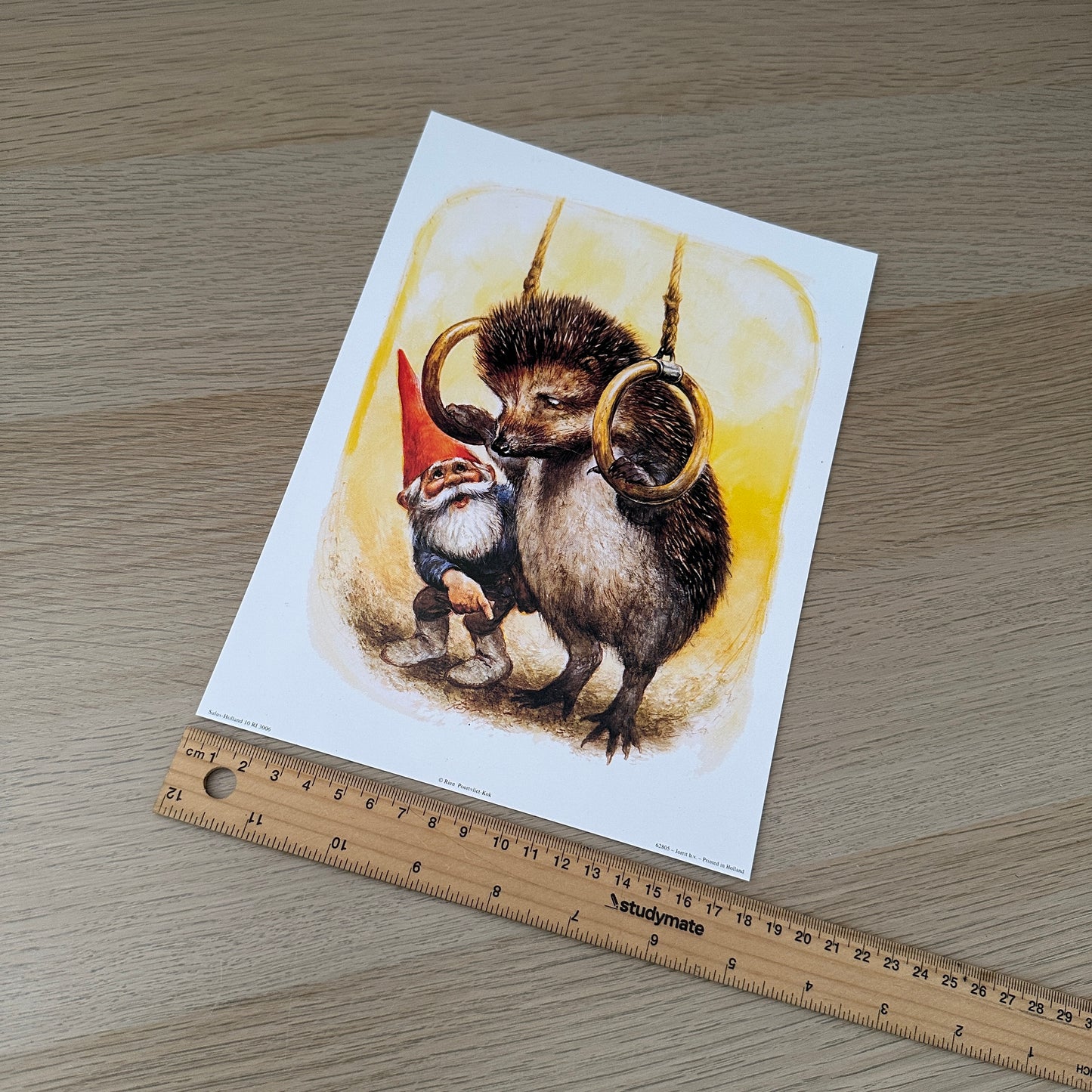 Rien Poortvliet #5 | Gnome & Porcupine | 1980s | Art Print