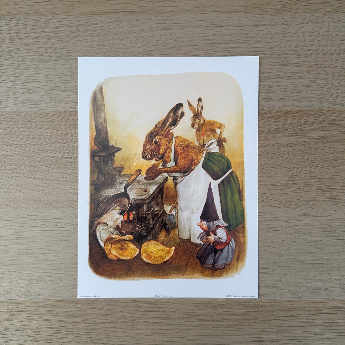 Rien Poortvliet #8 | Gnome & Rabbit | 1980s | Art Print