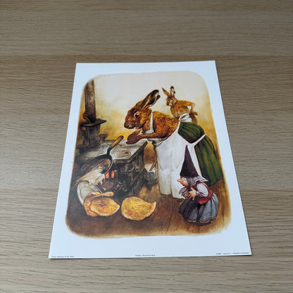 Rien Poortvliet #8 | Gnome & Rabbit | 1980s | Art Print