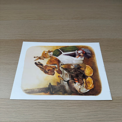 Rien Poortvliet #8 | Gnome & Rabbit | 1980s | Art Print