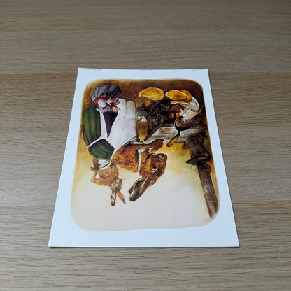 Rien Poortvliet #8 | Gnome & Rabbit | 1980s | Art Print