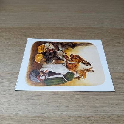 Rien Poortvliet #8 | Gnome & Rabbit | 1980s | Art Print