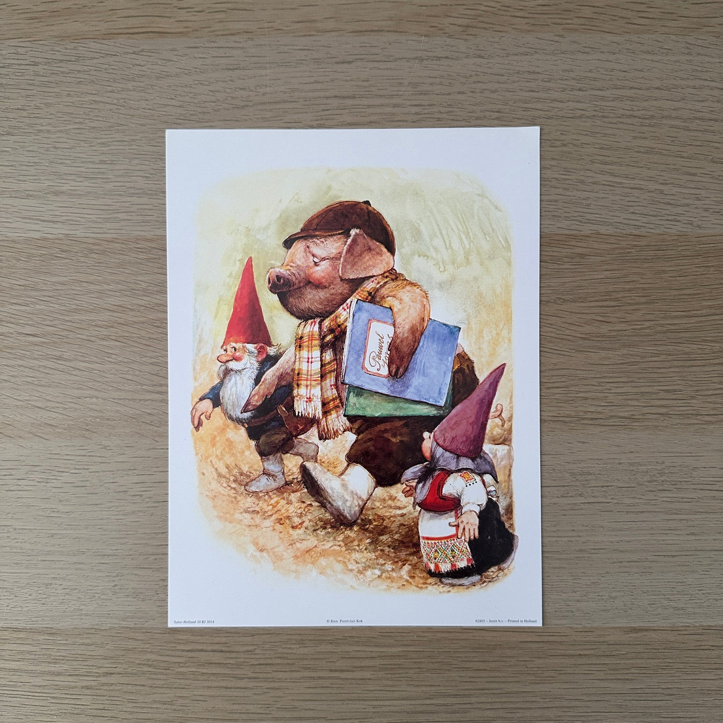 Rien Poortvliet #9 | Gnomes & Mr Pig | 1980s | Art Print
