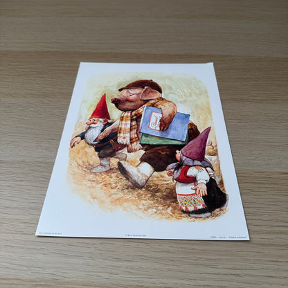 Rien Poortvliet #9 | Gnomes & Mr Pig | 1980s | Art Print