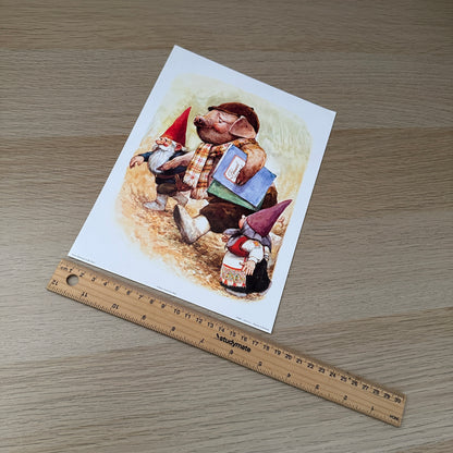Rien Poortvliet #9 | Gnomes & Mr Pig | 1980s | Art Print