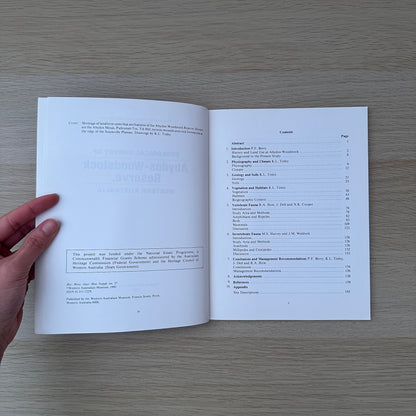 Ecological Survey of Abydos-Woodstock Reserve, Western Australia