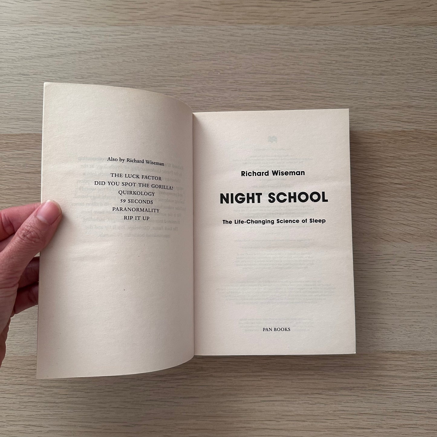 Night School | Paperback | Richard Wiseman