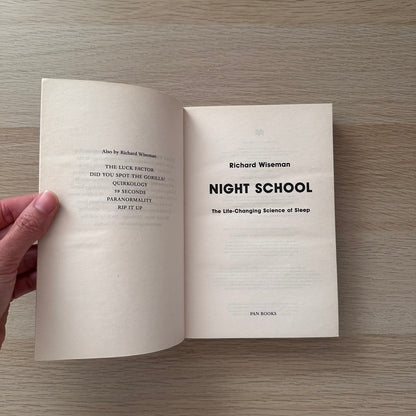 Night School | Paperback | Richard Wiseman
