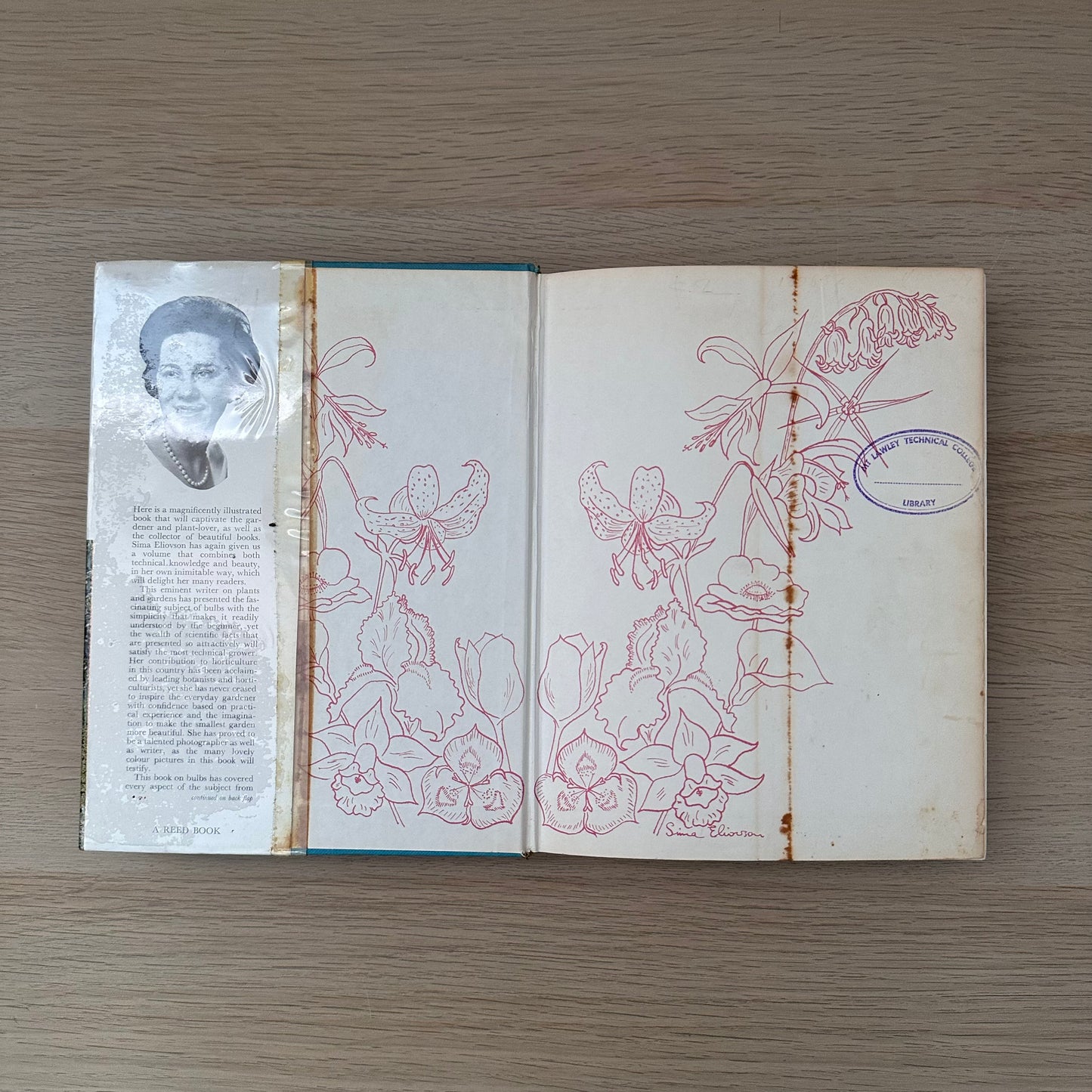 Bulbs from the Gardener | 1968 | Hardcover | Sima Eliovson | Ex-Library