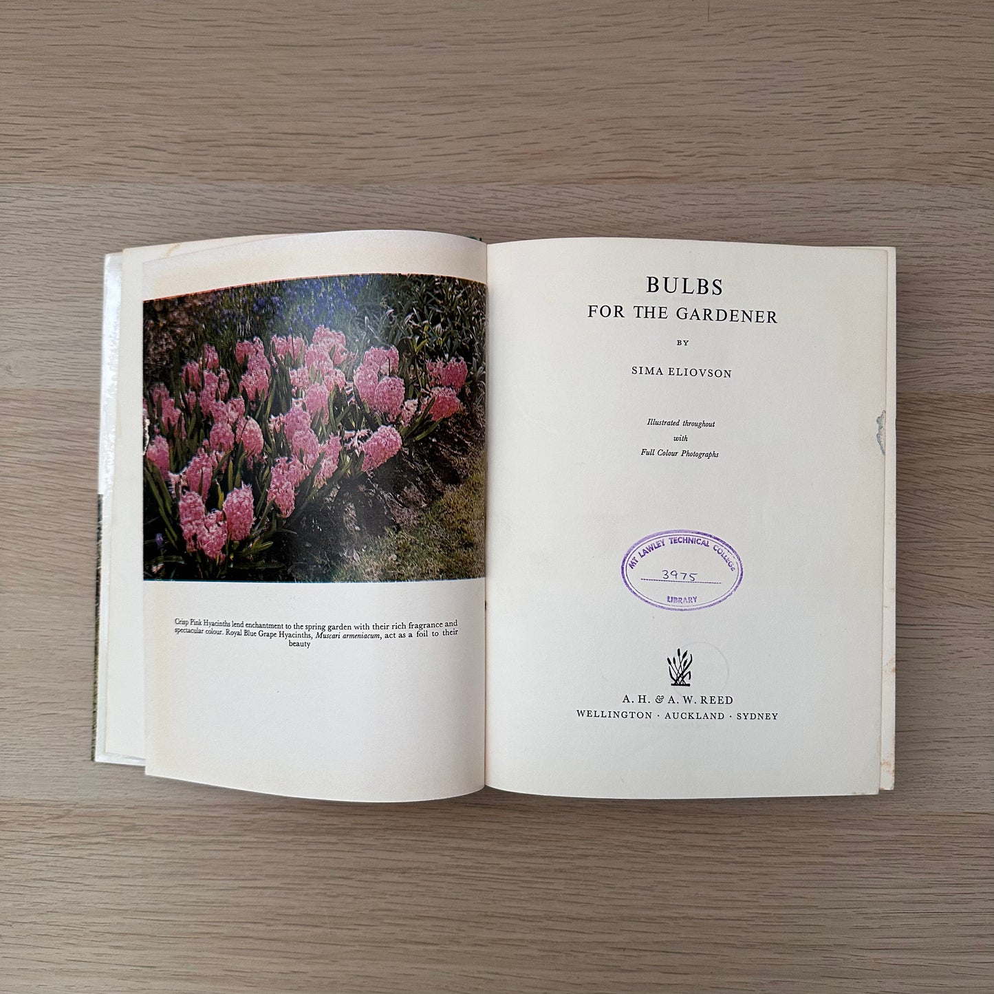 Bulbs from the Gardener | 1968 | Hardcover | Sima Eliovson | Ex-Library