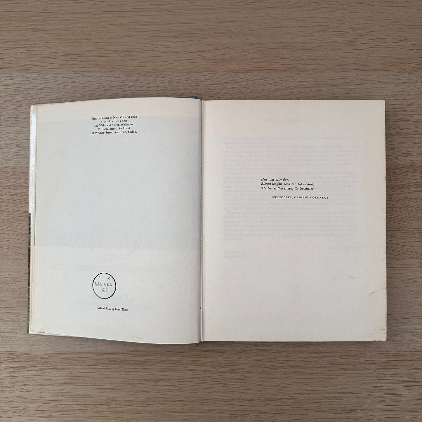 Bulbs from the Gardener | 1968 | Hardcover | Sima Eliovson | Ex-Library