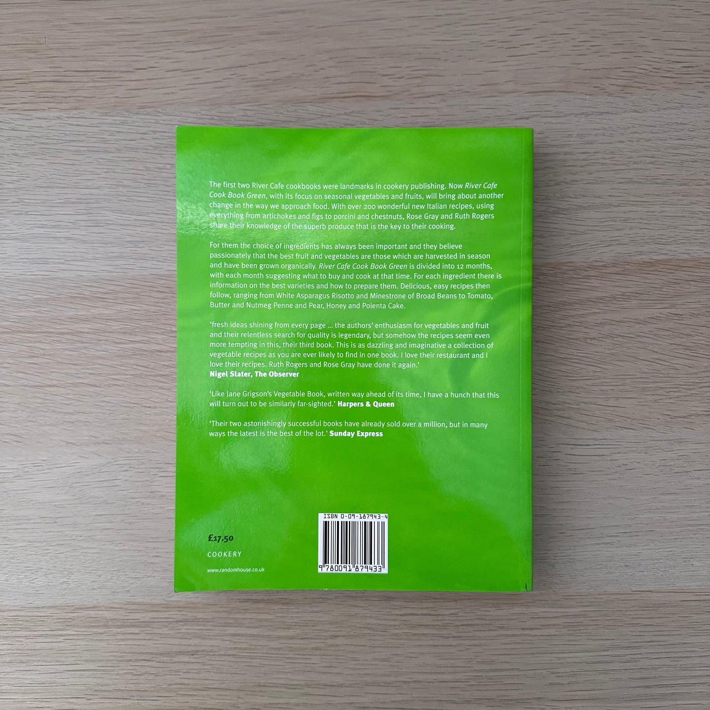 River Cafe Cookbook Green | Rose Gray & Ruth Rogers