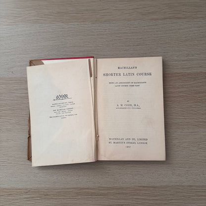 Macmillans Shorter Latin Course: First Part | 1927 | A.M Cook