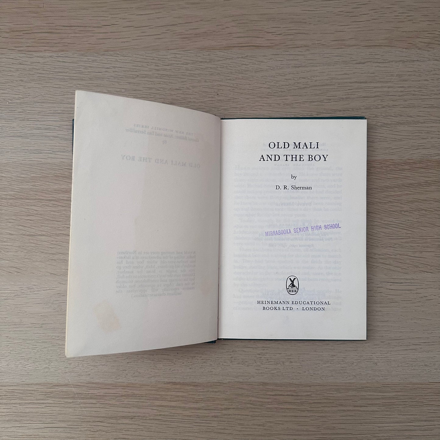 Old Mali and the Boy | 1968 | D.R. Sherman