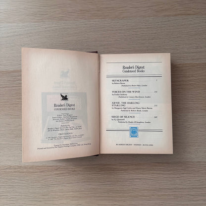 Readers Digest Condensed Books | 1987 | Hardcover | Keith Robertson, Lucia St. Clair Robson, Josephine Feeney, Natasha Barber