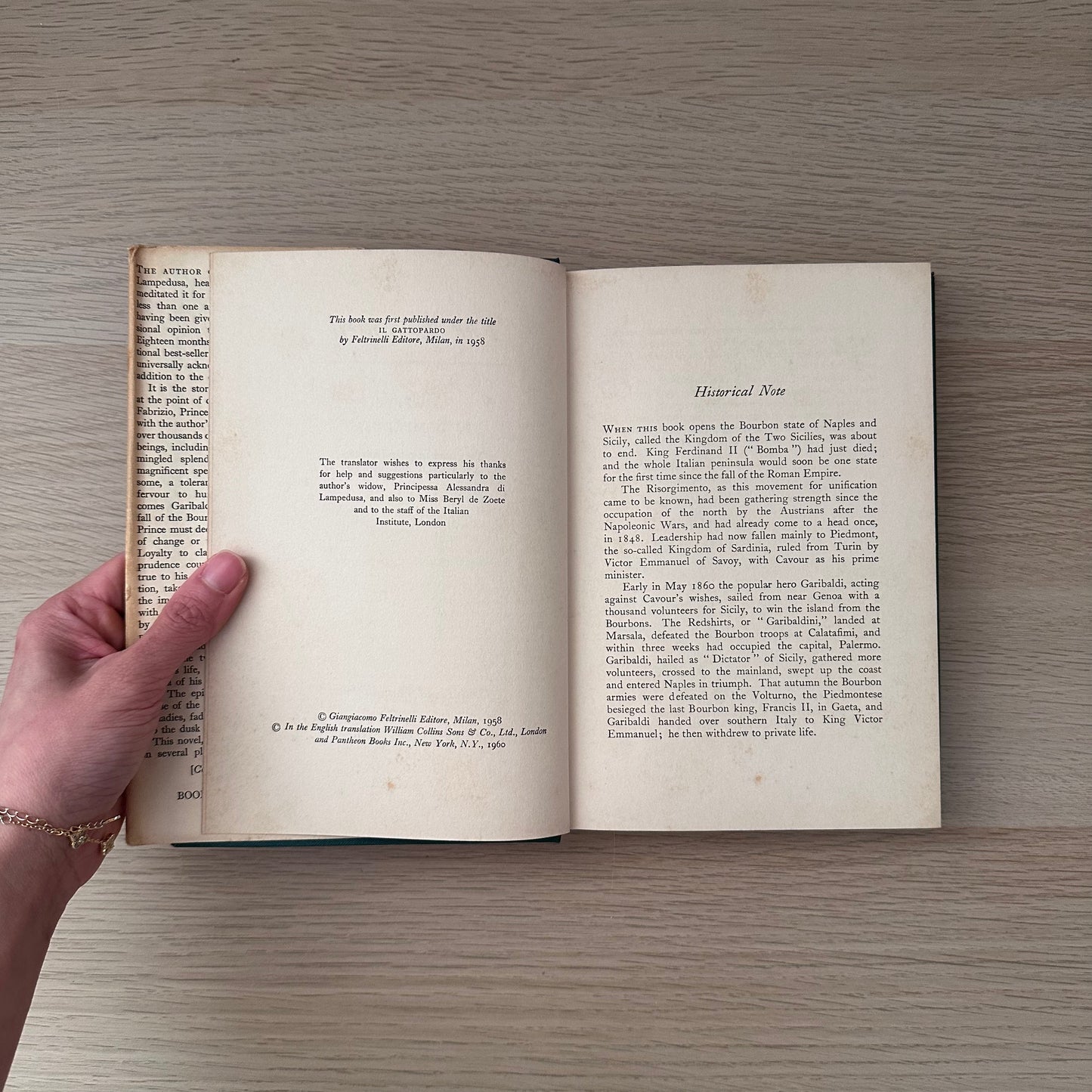 The Leopard | 1st Edition | 1960 | Giuseppe di Lampedusa