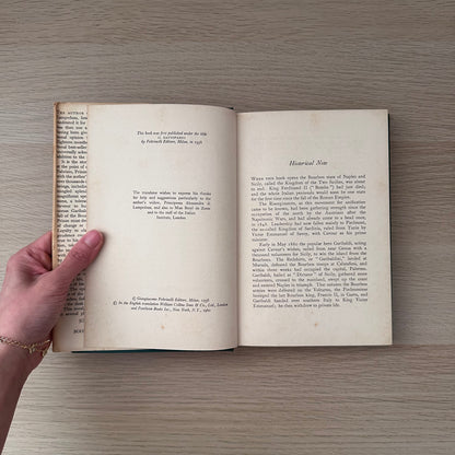 The Leopard | 1st Edition | 1960 | Giuseppe di Lampedusa