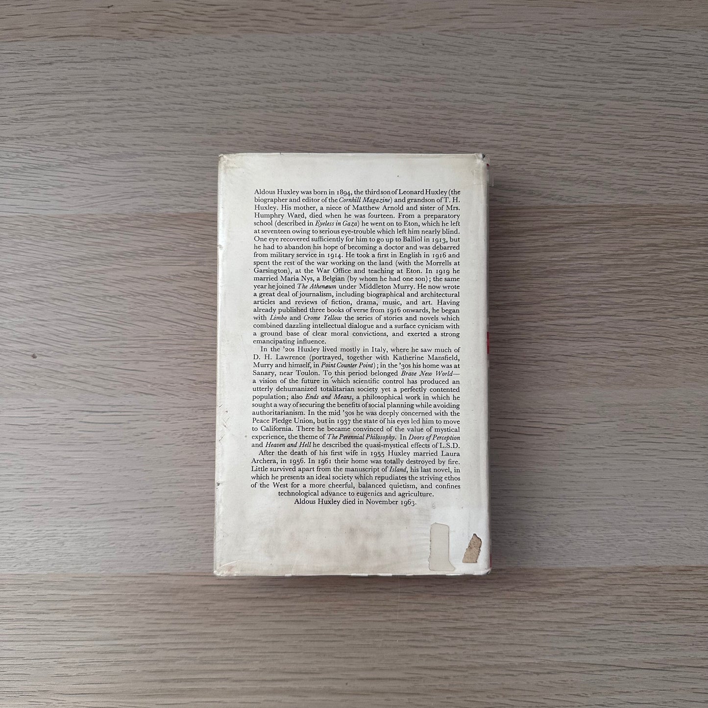 The Collected Works of Aldous Huxley | Ends and Means | 1980 | Ex-Library