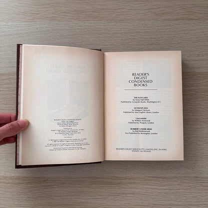 Readers Digest Condensed Books | 1985 | Hardcover | Anne Hall Whitt, Patricia M. St. John, Fay Simpson, Rolf Boldrewood