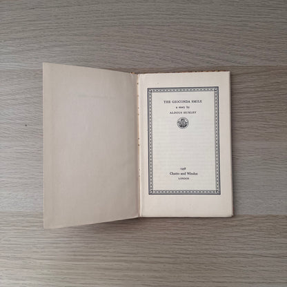 The Gioconda Smile | Zodiac Books | 1938 | Aldous Huxley