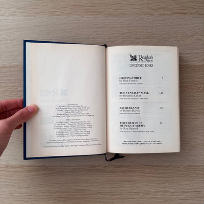 Readers Digest Condensed Books | 1994 | Dick Francis | Rosalind Laker | Robert Harris | Ray Sipherd