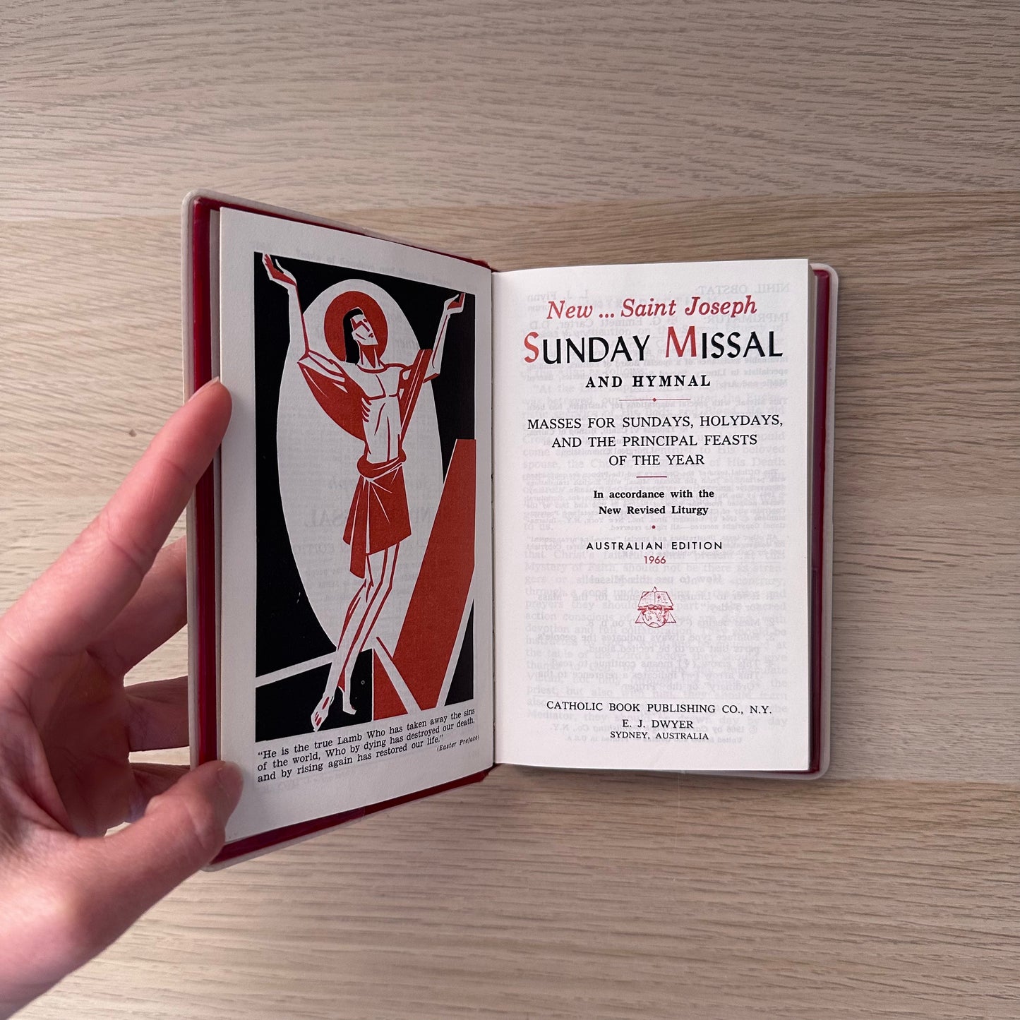 Sunday Missal and Hymnal | New...St Joseph | 1966 | Australian Edition