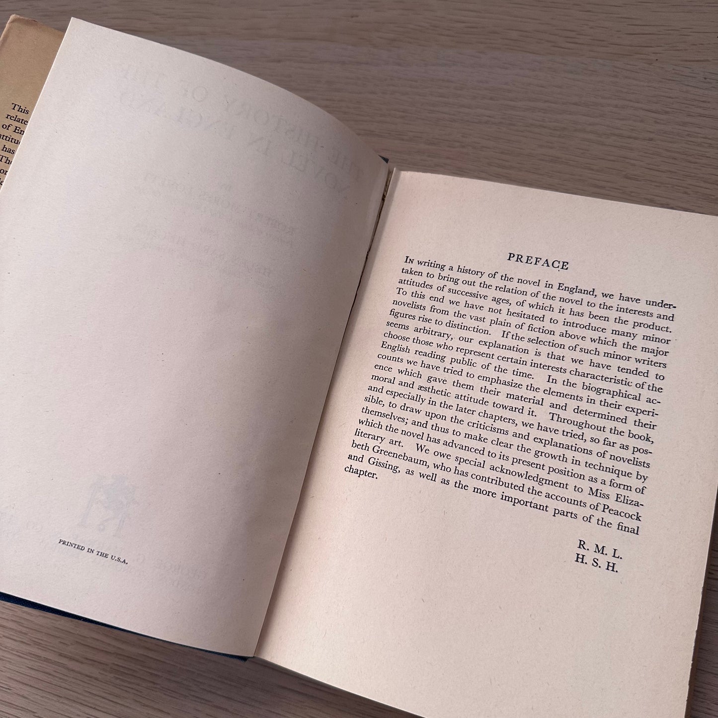 The History of the Novel in England | 1932 | Robert Morss Lovett & Helen Sard Hughes