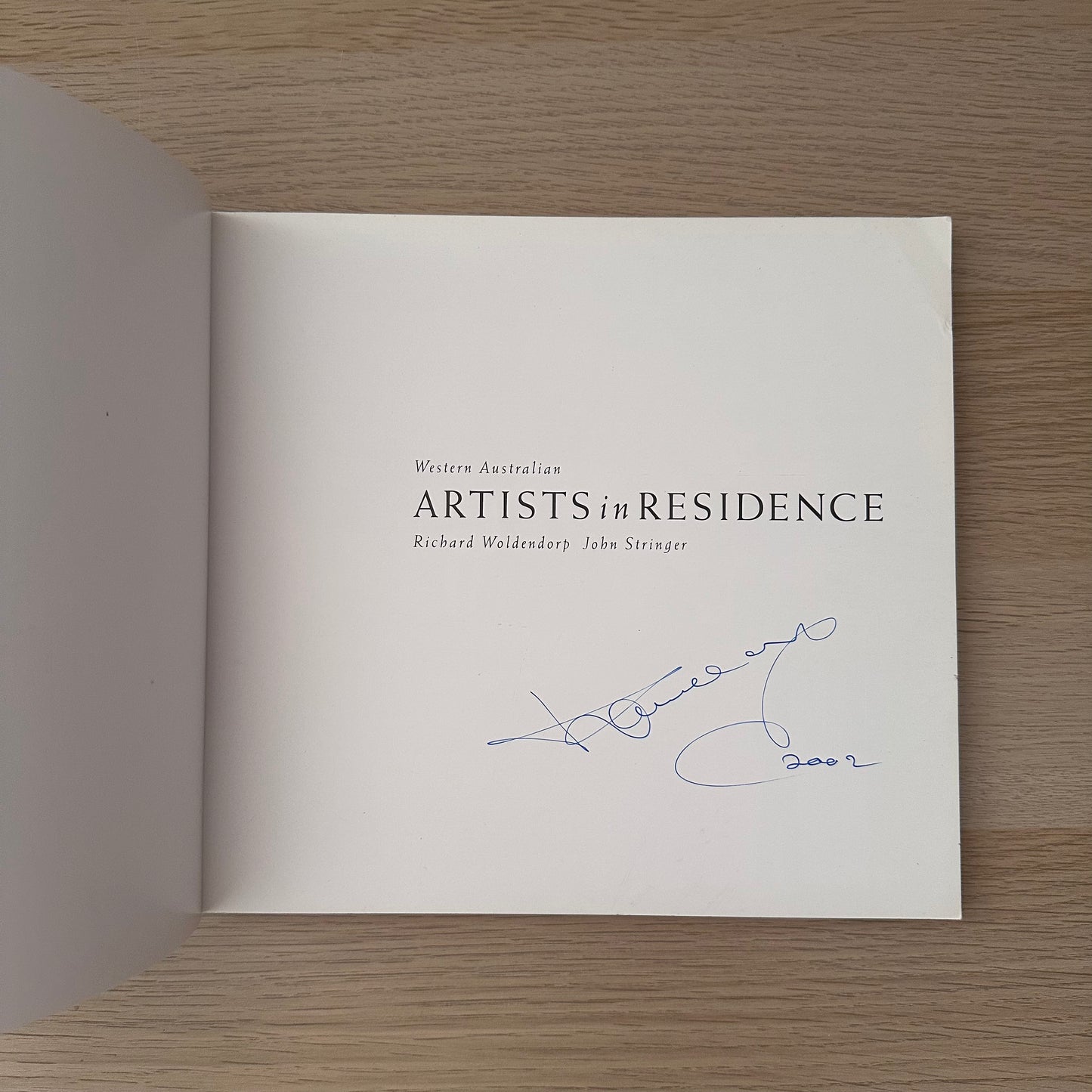 Artists in Residence | John Stringer & Richard Woldendorp | Signed Copy