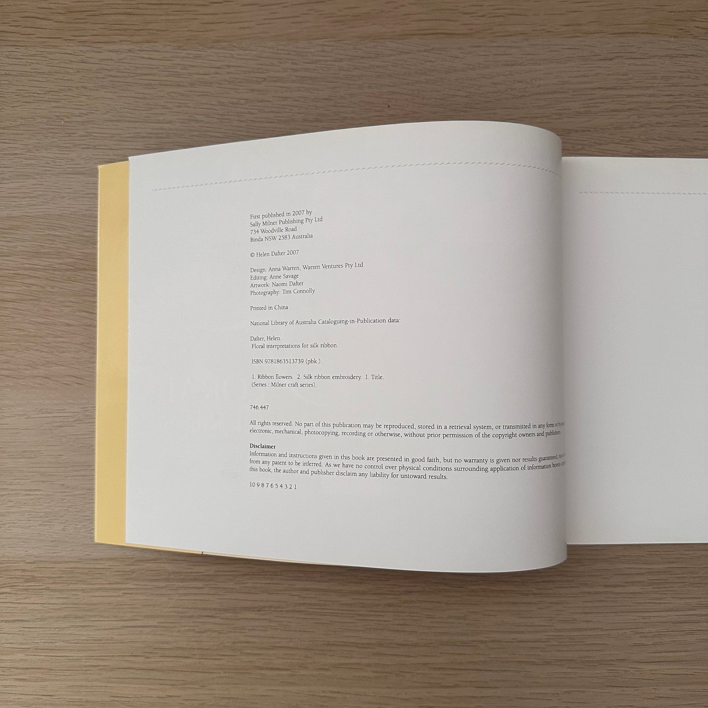 Floral Interpretations for Silk Ribbon | 2007 | Helen Dafter | Signed Copy